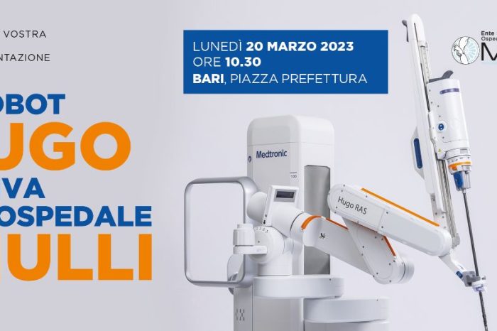 Chirurgia robotica all'Ospedale Miulli, presentazione del robot Hugo