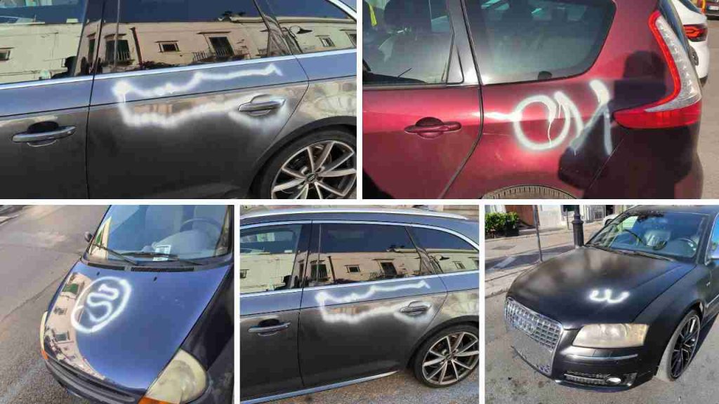 Auto atti vandalici Martina Franca