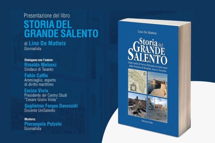 A Taranto presentazione del libro "Storia del Grande Salento" di Lino De Matteis