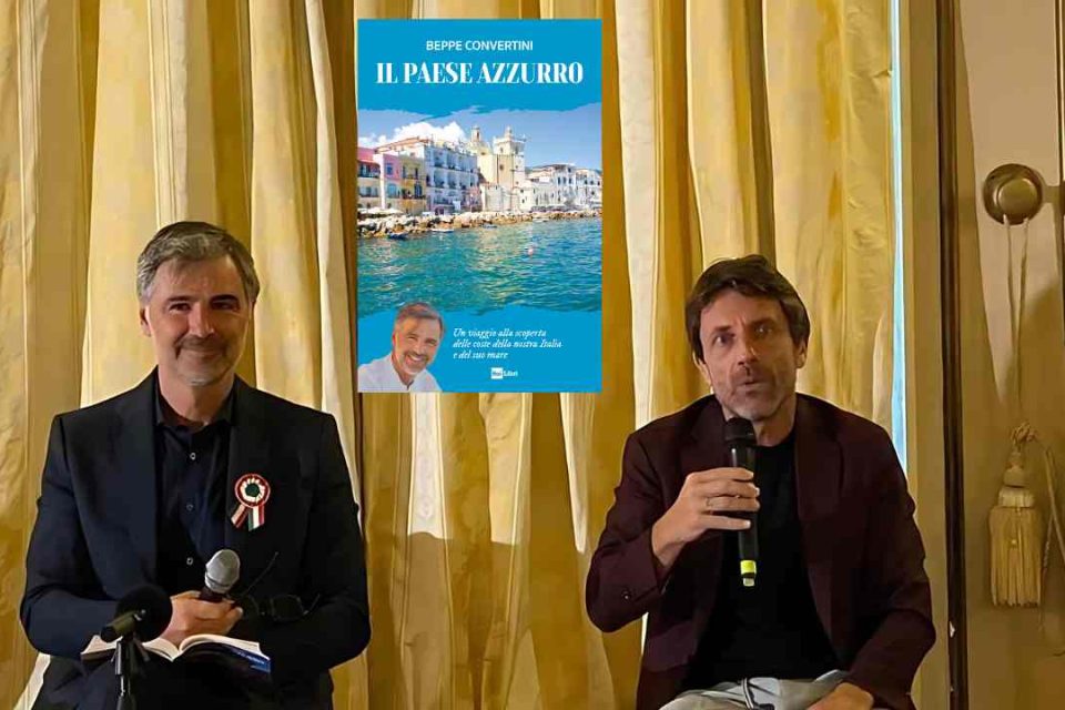 Beppe Convertini con Angelo Mellone giornalista, scrittore e Vicedirettore di Rai1.