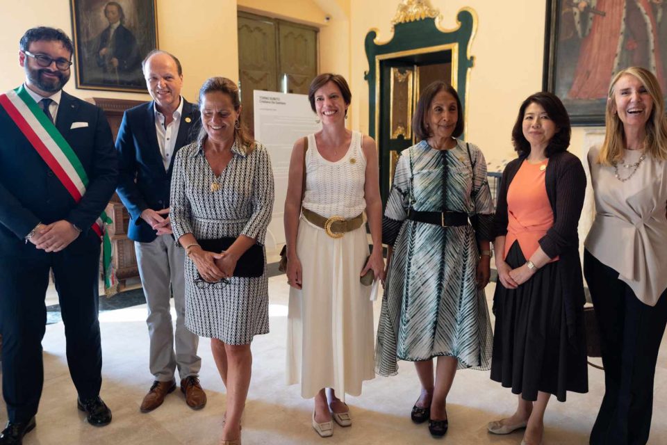 La delegazione del G7 visita le stanze del Duca del Palazzo Ducale di Martina Franca