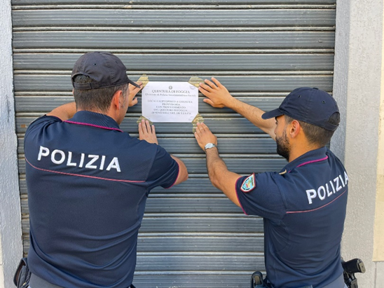 Licenze sospese a Foggia: locali chiusi per motivi di sicurezza