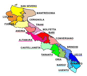 La Mappa della Puglia