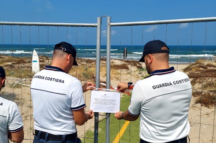 Abusi sul demanio marittimo: la Guardia Costiera interviene in Puglia