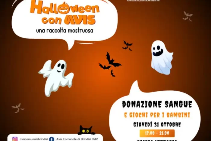 Brindisi, Halloween con Avis: la solidarietà in maschera