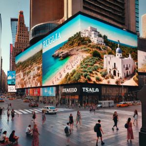 Times Square si accende con la bellezza della Puglia